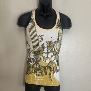 Libertalia Stretch Tank Top Medium tight fit design Gently worn 50% cotton